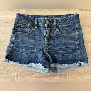 American Eagle Outfitters Dark Blue Jean Shorts